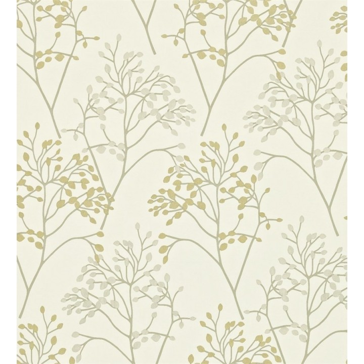 Papel pintado árboles de hojas pequeñas estilo inglés - Léonore 565196