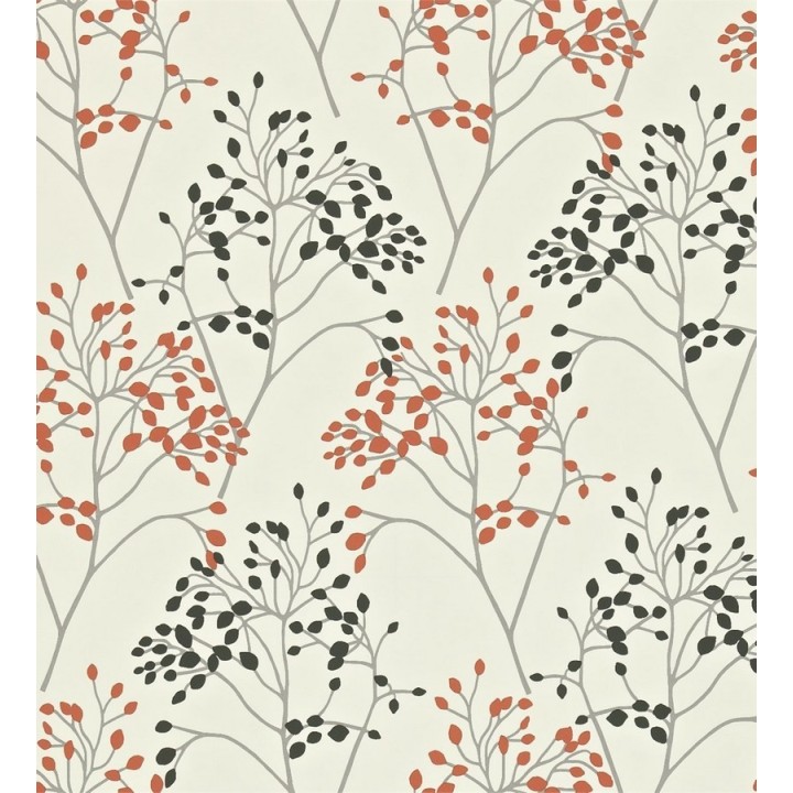 Papel pintado árboles de hojas pequeñas estilo inglés - Léonore 565197