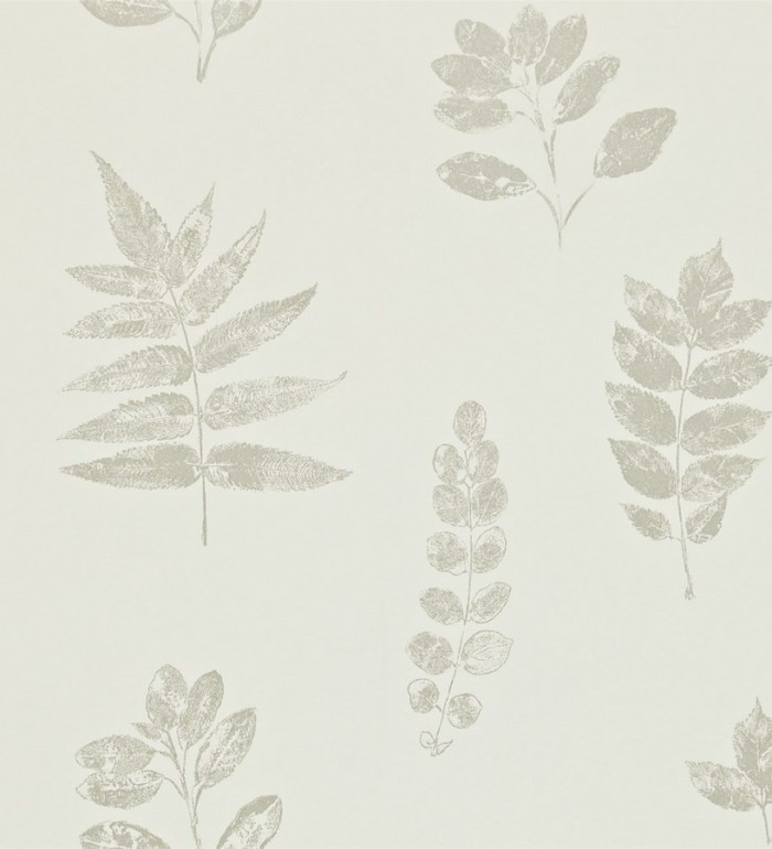Papel pintado hojas variadas Shabby Chic artísticas - Zamia 565204