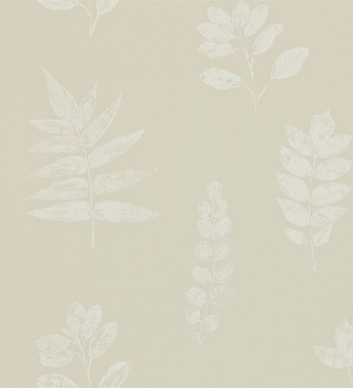 Papel pintado hojas variadas Shabby Chic artísticas - Zamia 565205