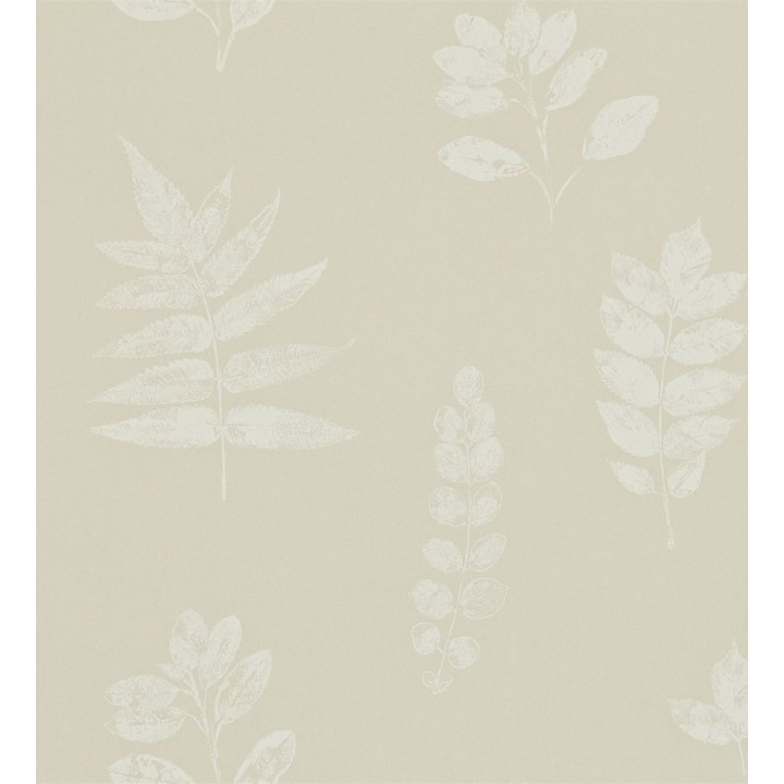 Papel pintado hojas variadas Shabby Chic artísticas - Zamia 565205