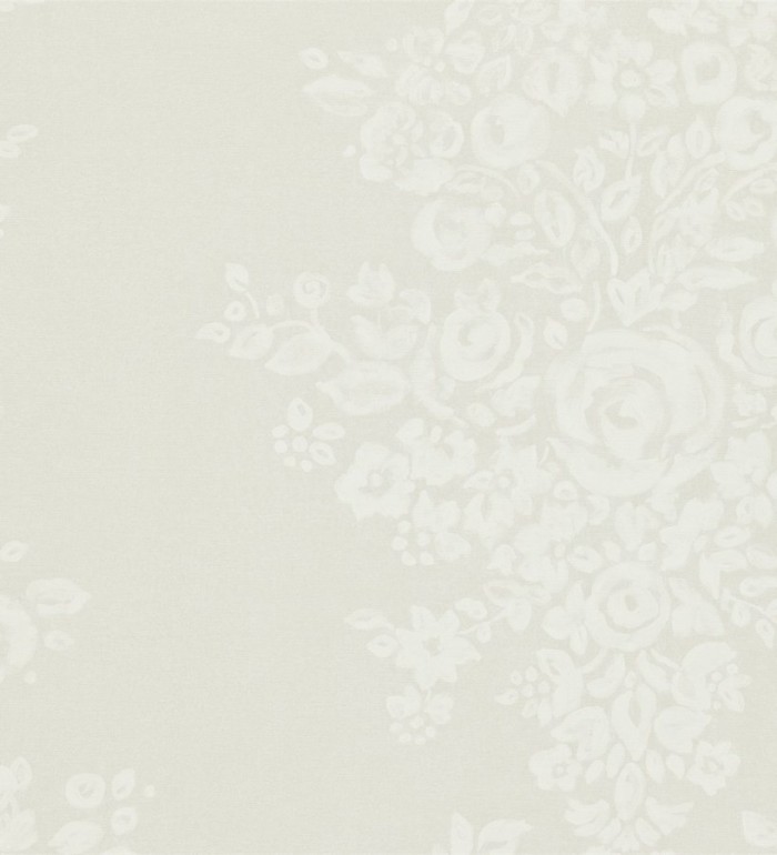 Papel pintado ramos de flores al óleo sobre imitación lienzo - Faustine 565207