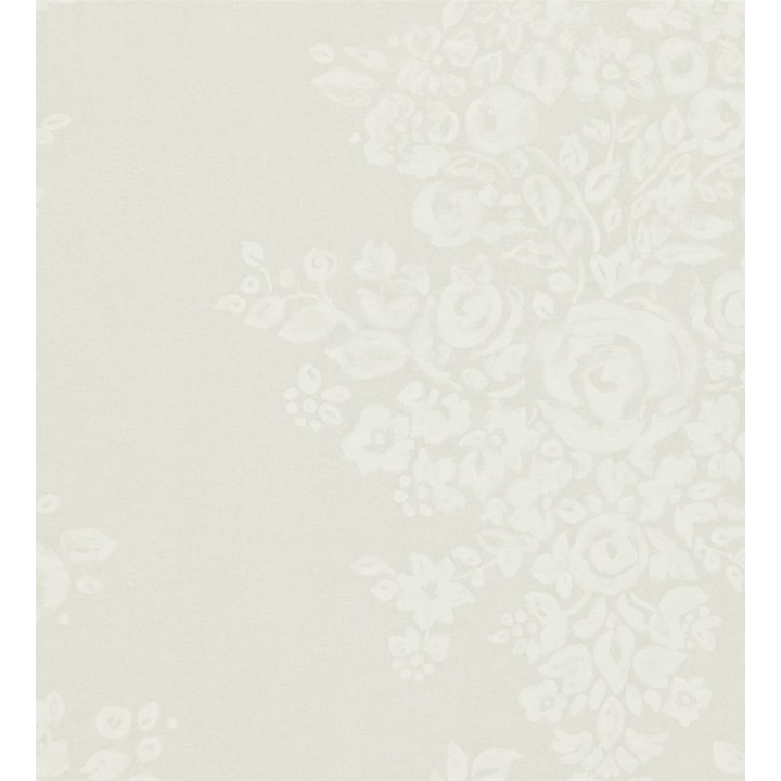 Papel pintado ramos de flores al óleo sobre imitación lienzo - Faustine 565207