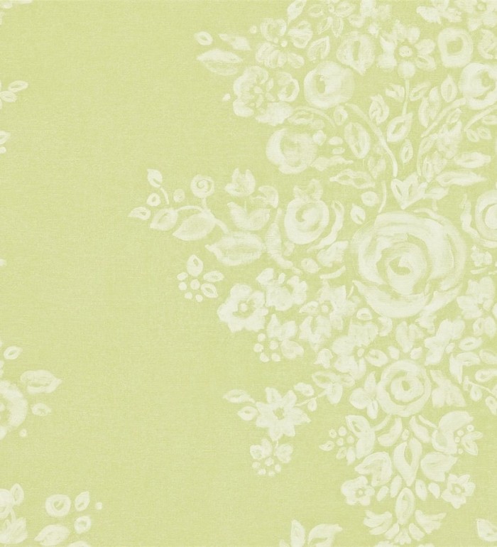 Papel pintado ramos de flores al óleo sobre imitación lienzo - Faustine 565208