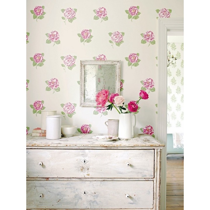 Papel pintado flores artísticas románticas vintage - Tania 565219