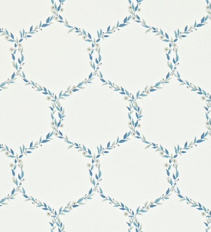 Papel pintado ornamental de hojas de laurel artístico - Lenoire 565239