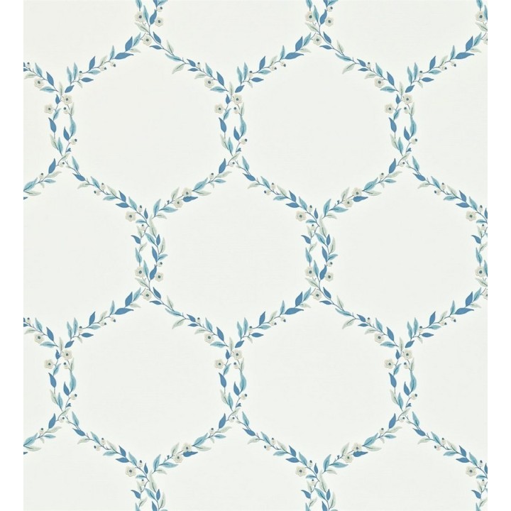 Papel pintado ornamental de hojas de laurel artístico - Lenoire 565239