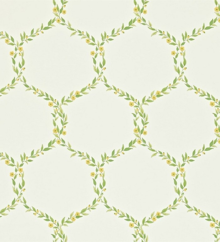 Papel pintado ornamental de hojas de laurel artístico - Lenoire 565240