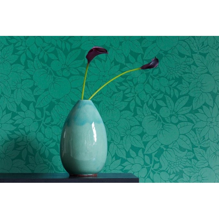 Papel pintado naturaleza de tomates y flores - Vesta 565252