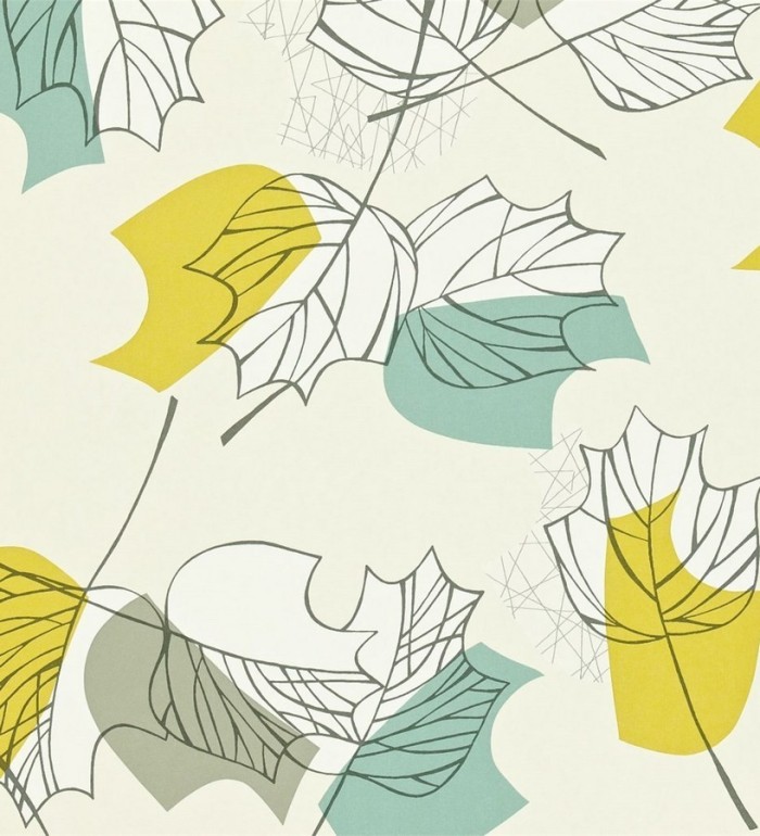 Papel pintado hojas otoñales artísticas caídas del árbol - Demille 565279