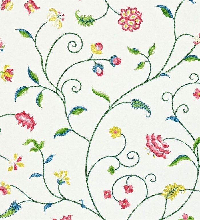 Papel pintado flores delicadas románticas artesanales - Aradia 565282