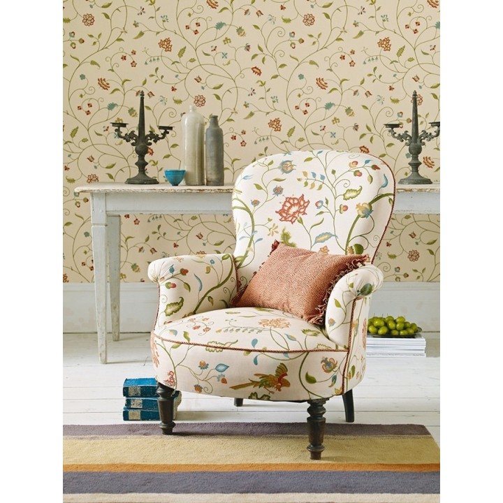 Papel pintado flores delicadas románticas artesanales - Aradia 565283