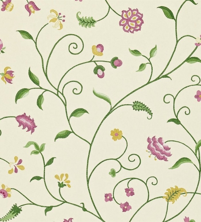 Papel pintado flores delicadas románticas artesanales - Aradia 565284