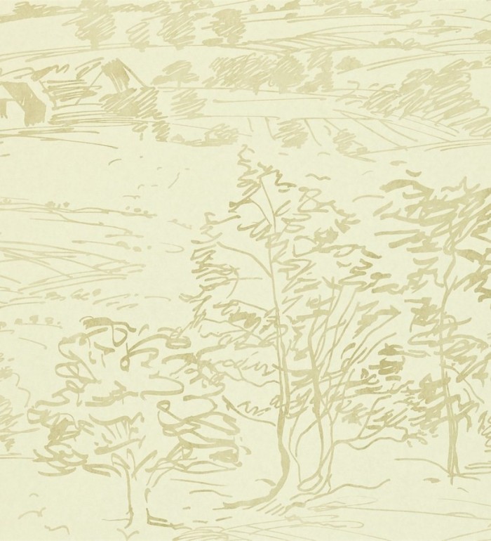 Papel pintado boceto de paisaje campestre artístico - Renée 565286