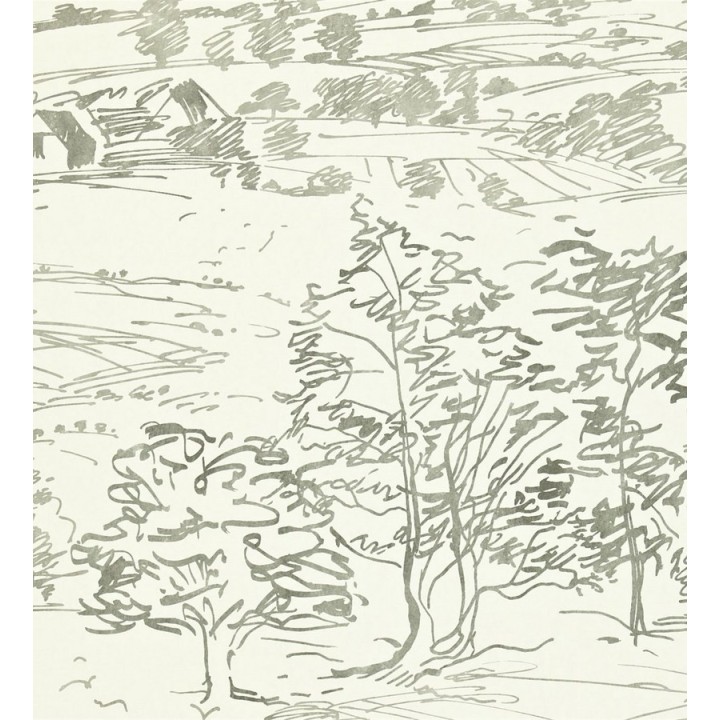 Papel pintado boceto de paisaje campestre artístico - Renée 565287