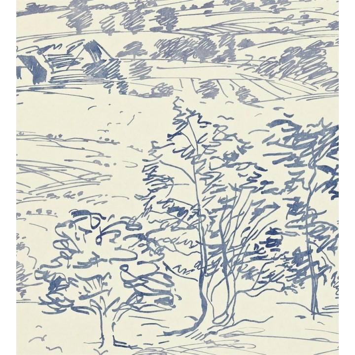 Papel pintado boceto de paisaje campestre artístico - Renée 565288