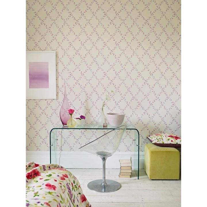 Papel pintado ornamental de hojas de acuarela - Zoe 565290