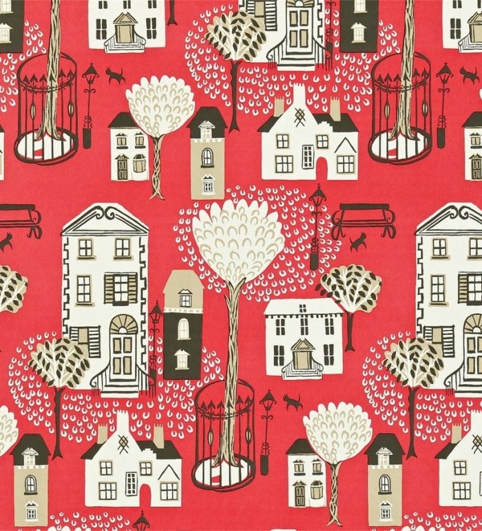 Papel pintado casas artísticas vintage diseño inglés - Eastwood 565298