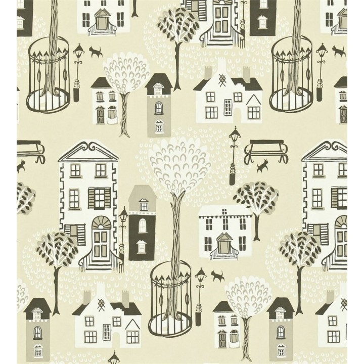 Papel pintado casas artísticas vintage diseño inglés - Eastwood 565300
