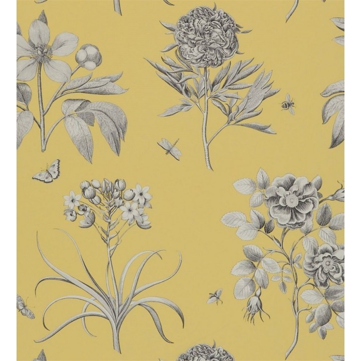 Papel pintado flores grandes artísticas vintage - Hanna 565307