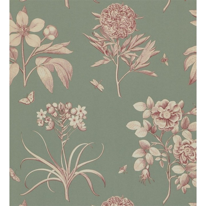 Papel pintado flores grandes artísticas vintage - Hanna 565308