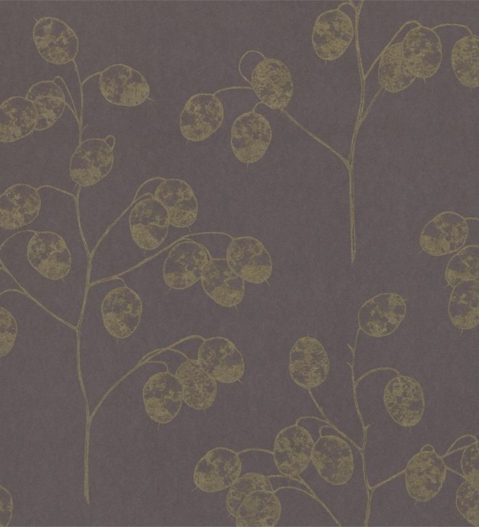 Papel pintado ramas con frutos redondos modernos Shabby Chic - Corín 565313