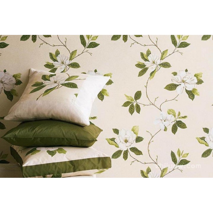 Papel pintado gardenias románticas realistas vintage - Emily 565315