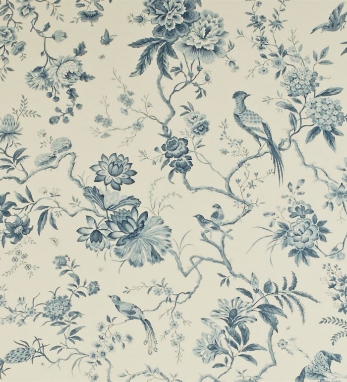 Papel pintado flores y pájaros estilo japonés artístico - Agnes 565342