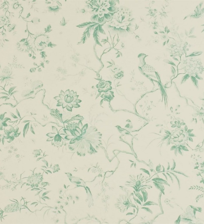 Papel pintado flores y pájaros estilo japonés artístico - Agnes 565343