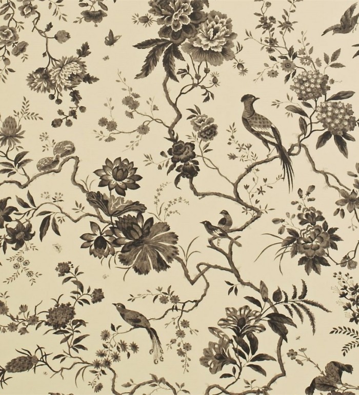 Papel pintado flores y pájaros estilo japonés artístico - Agnes 565344