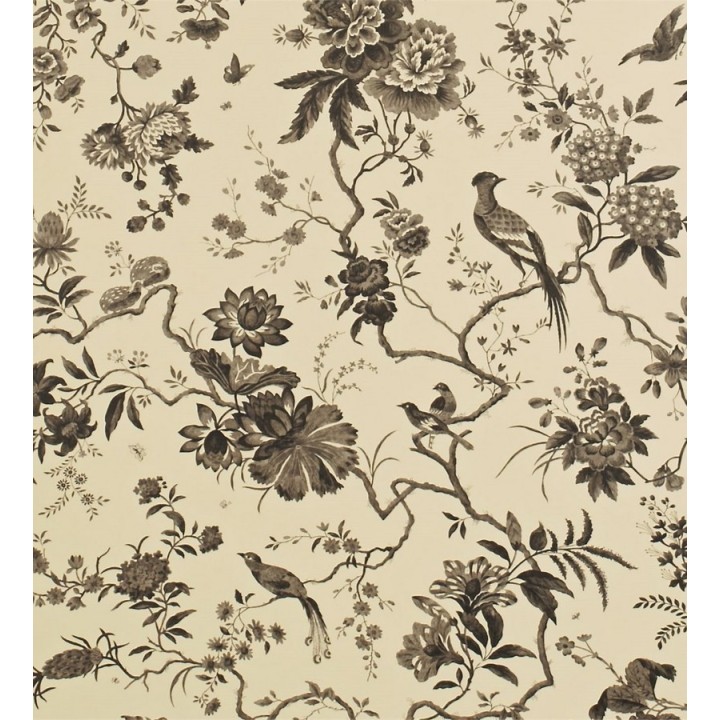 Papel pintado flores y pájaros estilo japonés artístico - Agnes 565344