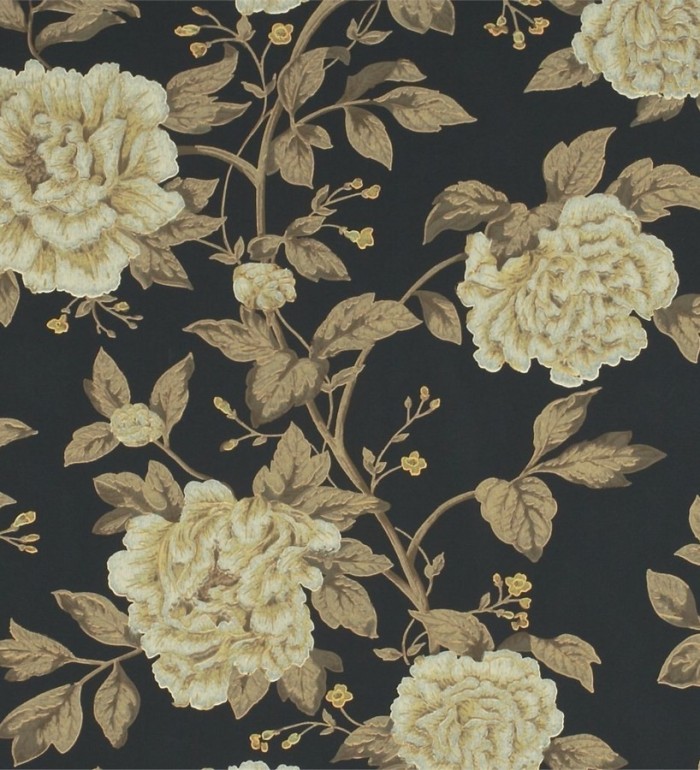 Papel pintado flores grandes de acabados románticos - Bergenia 565345