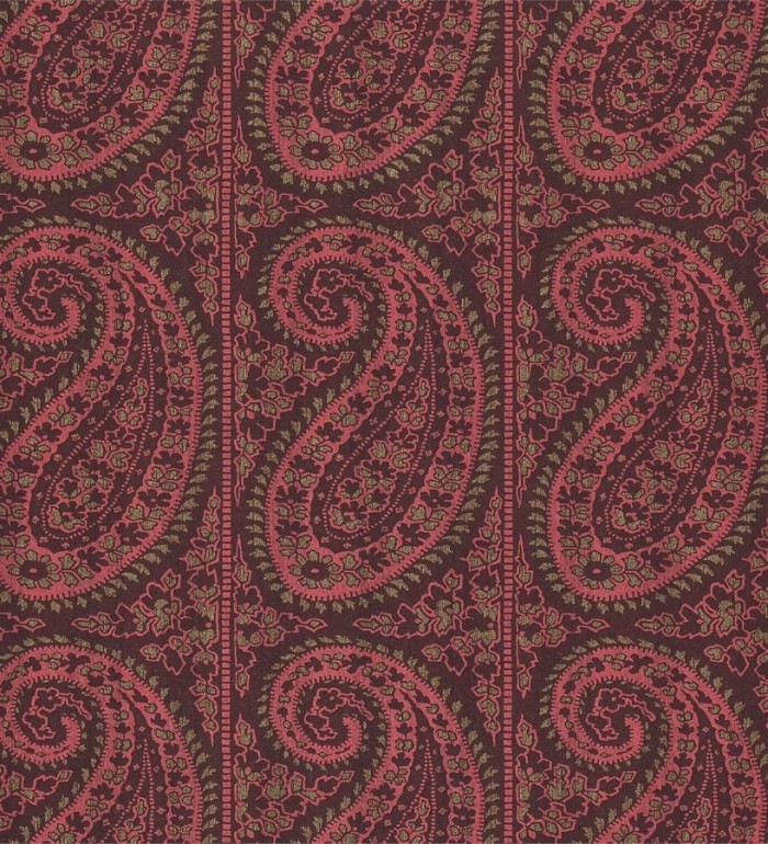 Papel pintado rayas verticales con motivos cashmere - Latika 565349