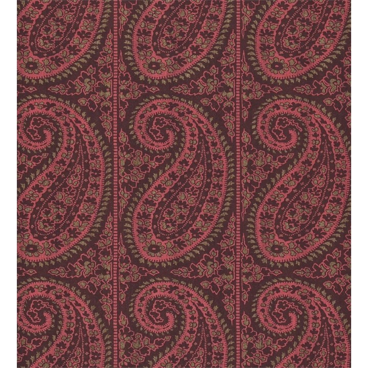 Papel pintado rayas verticales con motivos cashmere - Latika 565349