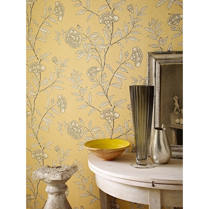 Papel pintado claveles vintage con remates de lujo - Helen 565360