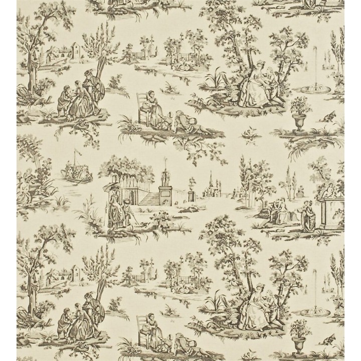 Papel pintado toile de jouy francés escenas costumbristas - Porcelain 565388