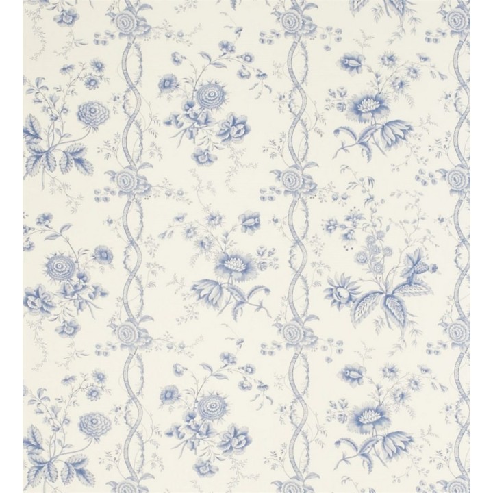 Papel pintado rayas toile de jouy de flores vintage - Adda 565393