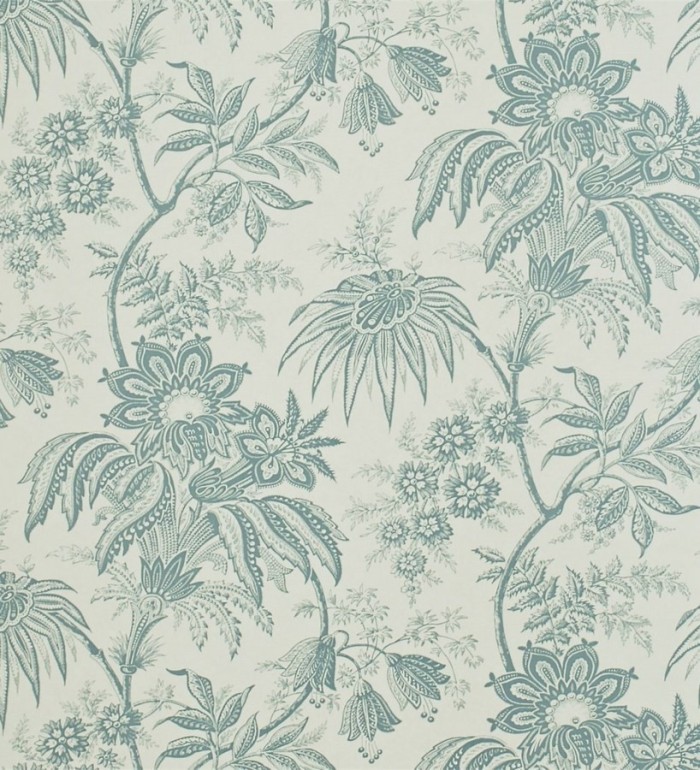 Papel pintado naturaleza de hojas y flores artesanales - Lobelia 565399