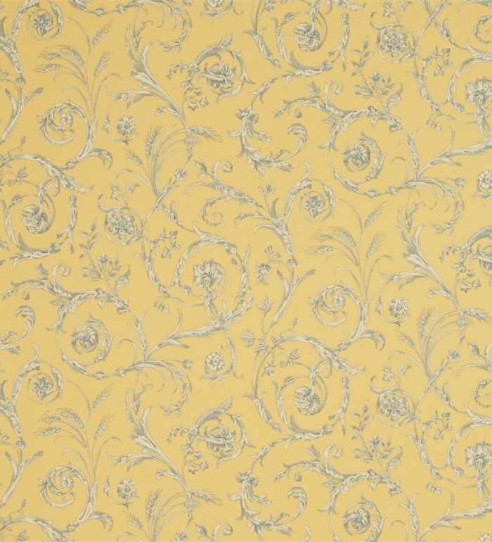 Papel pintado volutas de acanto barrocas y trigales clásicos - Giacomo 565407