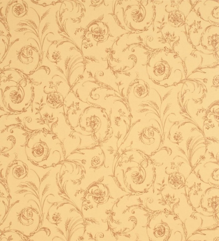 Papel pintado volutas de acanto barrocas y trigales clásicos - Giacomo 565408