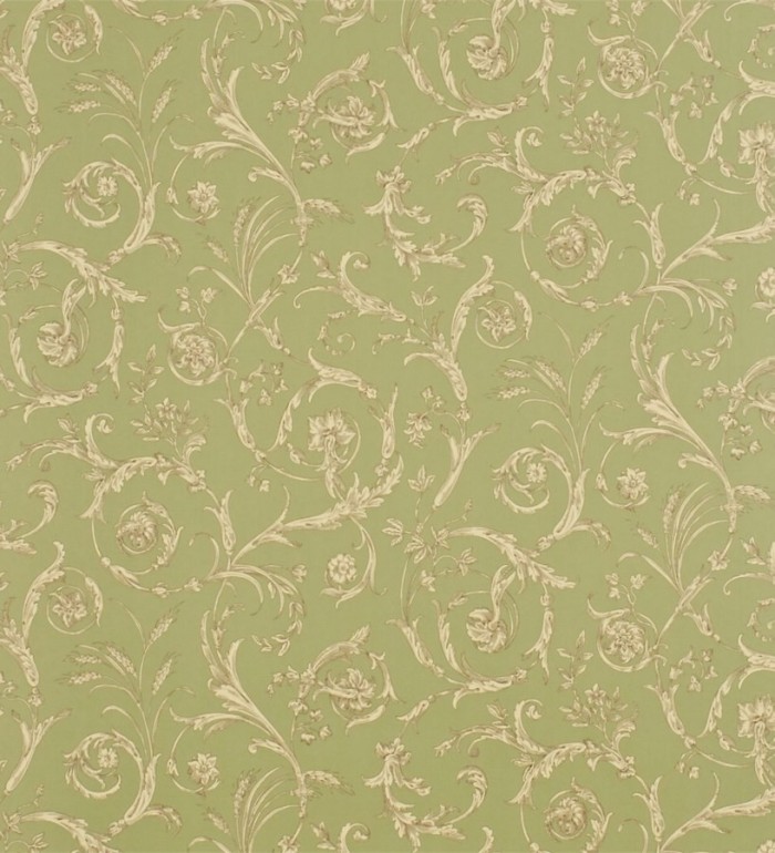 Papel pintado volutas de acanto barrocas y trigales clásicos - Giacomo 565409