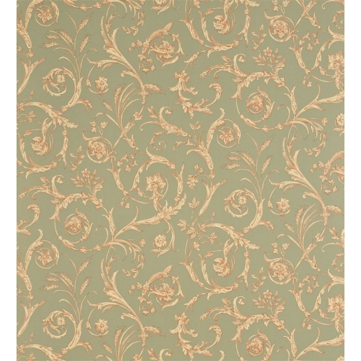 Papel pintado volutas de acanto barrocas y trigales clásicos - Giacomo 565410