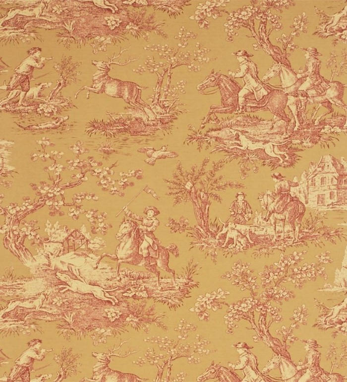 Papel pintado toile de jouy escenas campestres clásicas - Bataille 565416