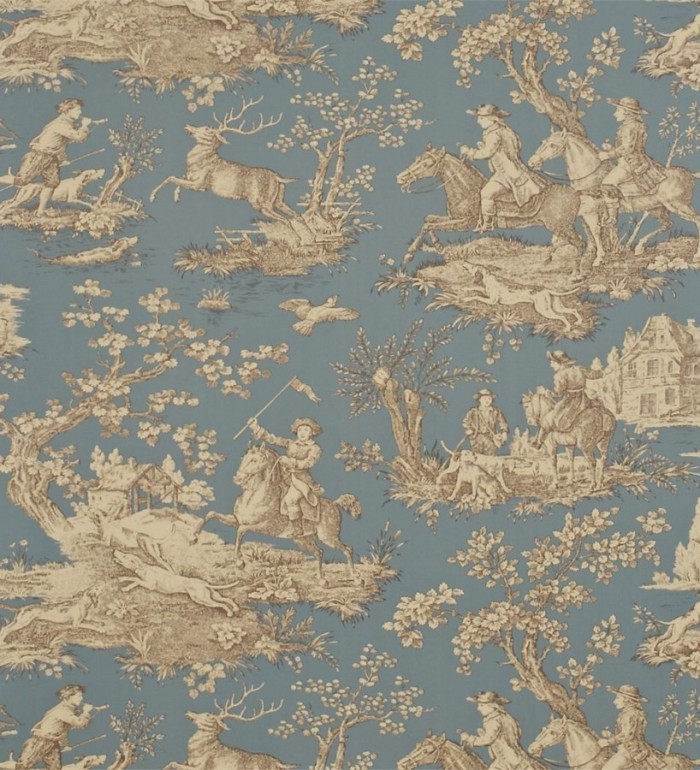 Papel pintado toile de jouy escenas campestres clásicas - Bataille 565417