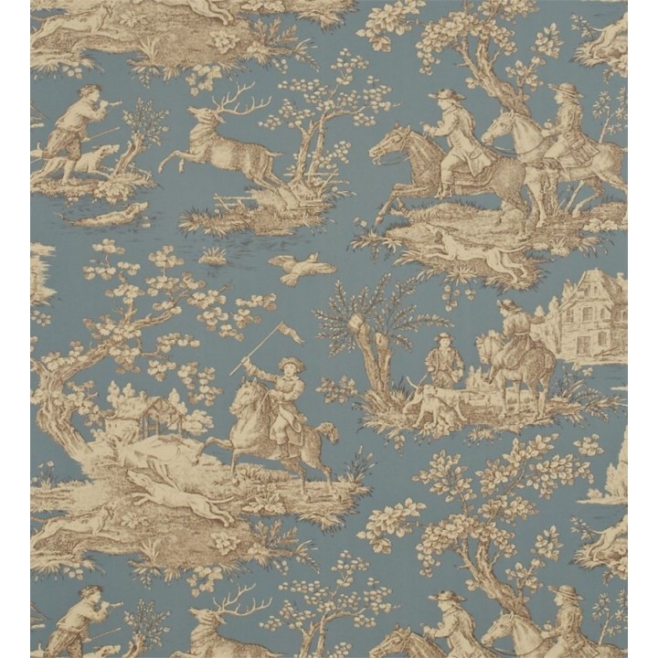 Papel pintado toile de jouy escenas campestres clásicas - Bataille 565417