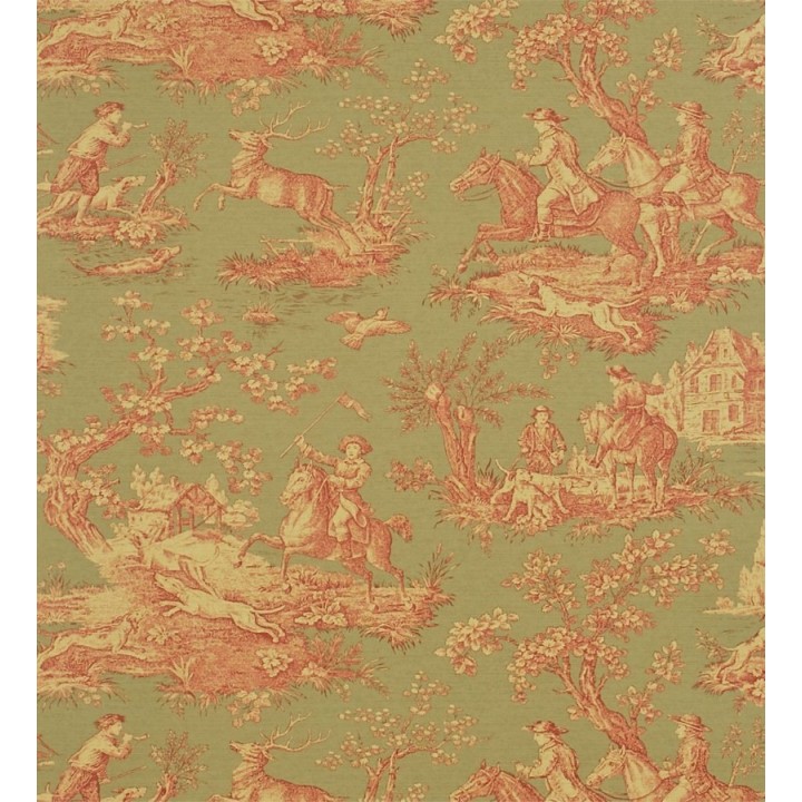 Papel pintado toile de jouy escenas campestres clásicas - Bataille 565418