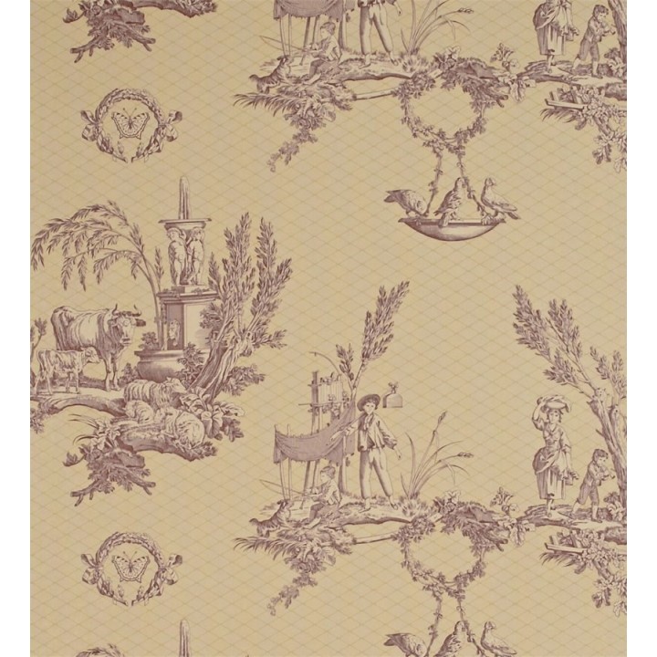 Papel pintado toile de jouy animales campestres - Chardin 565420