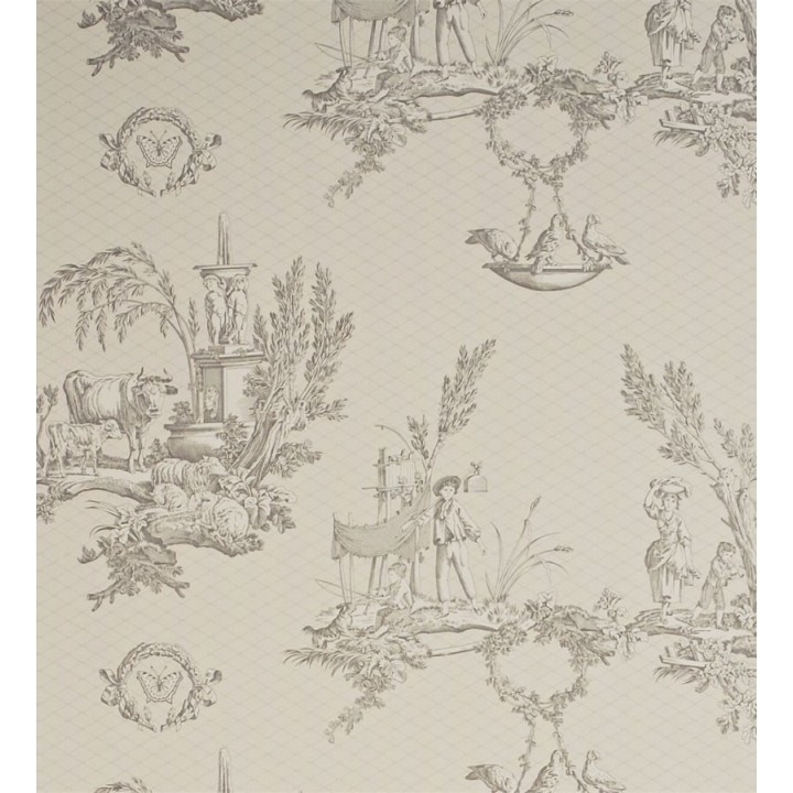 Papel pintado toile de jouy animales campestres - Chardin 565421