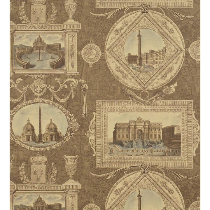 Papel pintado collage urbano edificios y plano de ciudad - Roslin 565424