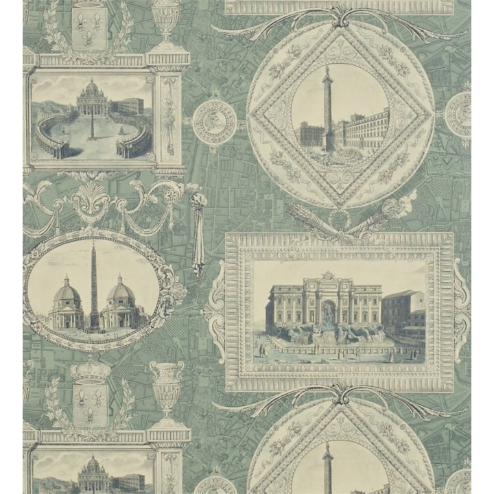 Papel pintado collage urbano edificios y plano de ciudad - Roslin 565425